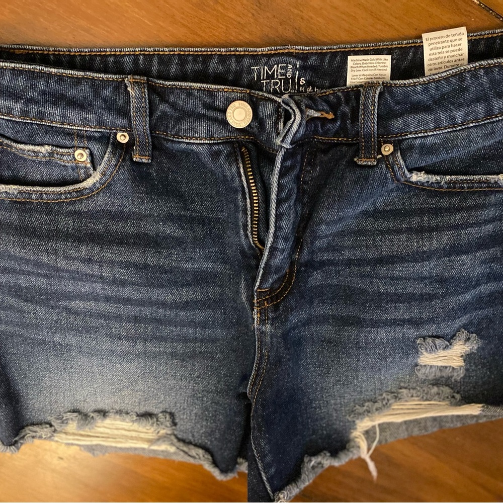 Time and Tru Blue Denim Shorts